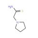 2-(pyrrolidin-1-yl)ethanethioamide - chemical structure image