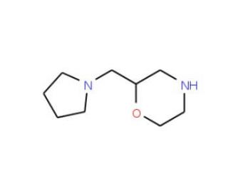 2-((Pyrrolidin-1-yl)methyl)morpholine (CAS 128208-00-4) - chemical structure image