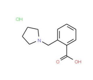 2-Pyrrolidin-1-ylmethyl-benzoic acid hydrochloride - chemical structure image
