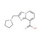 2-(pyrrolidin-1-ylmethyl)imidazo[1,2-a]pyridine-8-carboxylic acid - chemical structure image