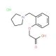 [2-(Pyrrolidin-1-ylmethyl)phenoxy]-acetic acid hydrochloride - chemical structure image