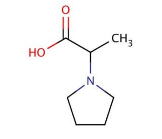 2-pyrrolidin-1-ylpropanoic acid (CAS 123912-78-7) - chemical structure image