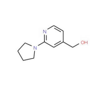 (2-Pyrrolidin-1-ylpyridin-4-yl)methanol (CAS 906352-65-6) - chemical structure image