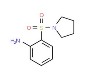 2-(pyrrolidin-1-ylsulfonyl)aniline (CAS 163460-75-1) - chemical structure image