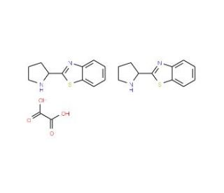2-Pyrrolidin-2-yl-benzothiazole hemioxalate - chemical structure image