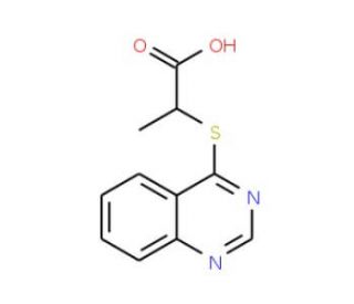 2-(Quinazolin-4-ylthio)propanoic acid - chemical structure image