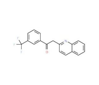 2-Quinolin-2-yl-1-[3-(trifluoromethyl)phenyl]-ethanone (CAS 849021-38-1) - chemical structure image