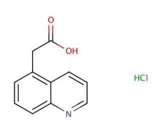 2-(quinolin-5-yl)acetic acid Hydrochloride - chemical structure image