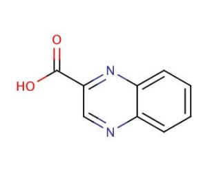 2-Quinoxalinecarboxylic acid (CAS 879-65-2) - chemical structure image