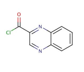 2-Quinoxaloyl chloride (CAS 54745-92-5) - chemical structure image