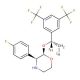 2-(R)-[1-(S)-(3,5-Bis(trifluoromethyl)phenyl)ethoxy]-3-(S)-fluorophenylmorpholine-d2 - chemical structure image
