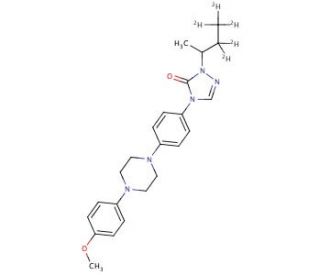 2-sec-Butyl-d5-4-{4-[4-(4-methyloxy-phenyl)-piperazin-1-yl]-phenyl}-2,4-dihydro-[1,2,4]-triazol-3-one (CAS 1020719-22-5) - ch