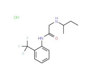 2-(sec-butylamino)-N-[2-(trifluoromethyl)phenyl]acetamide hydrochloride - chemical structure image