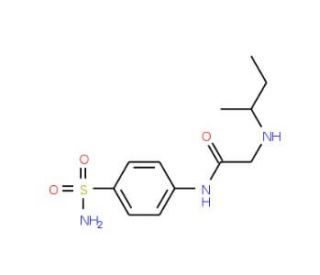 2-sec-Butylamino-N-(4-sulfamoyl-phenyl)-acetamide - chemical structure image