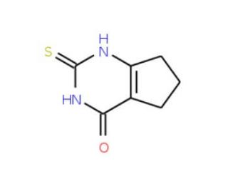 2-Sulfanyl-6,7-dihydro-5H-cyclopenta[d]pyrimidin-4-ol - chemical structure image