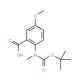2-(tert-Butoxycarbonyl-methyl-amino)-5-methoxybenzoic acid (CAS 886362-08-9) - chemical structure image