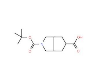 2-(tert-butoxycarbonyl)octahydrocyclopenta[c]pyrrole-5-carboxylic acid - chemical structure image