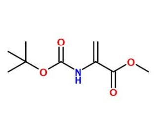 2-tert-Butoxycarbonylamino-acrylic acid methyl ester (CAS 55477-80-0) - chemical structure image