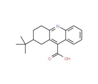 2-tert-Butyl-1,2,3,4-tetrahydro-acridine-9-carboxylic acid - chemical structure image