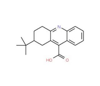 2-tert-butyl-1,2,3,4-tetrahydroacridine-9-carboxylic acid - chemical structure image