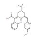 2-tert-Butyl-4-(4-methoxy-benzylidene)-1,2,3,4-tetrahydro-acridine-9-carboxylic acid - chemical structure image