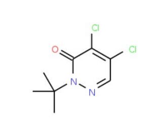 2-(tert-Butyl)-4,5-dichloro-3(2H)-pyridazinone (CAS 84956-71-8) - chemical structure image