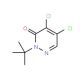 2-(tert-Butyl)-4,5-dichloro-3(2H)-pyridazinone (CAS 84956-71-8) - chemical structure image