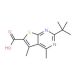 2-tert-butyl-4,5-dimethylthieno[2,3-d]pyrimidine-6-carboxylic acid - chemical structure image