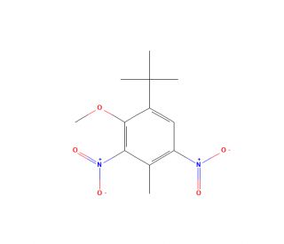 2-tert-Butyl-4,6-dinitro-5-methylanisole (CAS 83-66-9) - chemical structure image