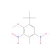 2-tert-Butyl-4,6-dinitro-5-methylanisole (CAS 83-66-9) - chemical structure image