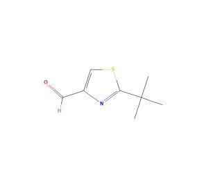 2-tert-Butyl-4-thiazolecarboxaldehyde (CAS 937663-81-5) - chemical structure image