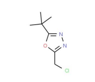 2-tert-butyl-5-(chloromethyl)-1,3,4-oxadiazole - chemical structure image