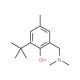 2-(tert-Butyl)-6-[(dimethylamino)methyl]-4-methylphenol (CAS 4142-59-0) - chemical structure image