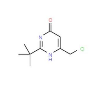 2-(tert-Butyl)-6-(chloromethyl)pyrimidin-4-ol (CAS 94171-08-1) - chemical structure image