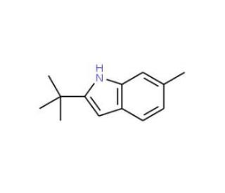 2-tert-Butyl-6-methyl-1H-indole (CAS 13275-31-5) - chemical structure image
