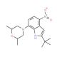 2-tert-Butyl-7-(2,6-dimethylmorpholin-4-yl)-4-nitroindole - chemical structure image