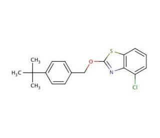 2-tert-Butyl-benzyloxy-4-chloro-benzothiazole - chemical structure image