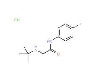 2-(tert-butylamino)-N-(4-fluorophenyl)acetamide hydrochloride - chemical structure image