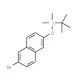 2-(tert-Butyldimethylsilyloxy)-6-bromonaphthalene (CAS 100751-65-3) - chemical structure image