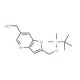 (2-((tert-Butyldimethylsilyloxy)methyl)-furo[3,2-b]pyridin-6-yl)methanol (CAS 1171920-61-8) - chemical structure image