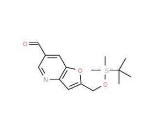 2-((tert-Butyldimethylsilyloxy)methyl)-furo[3,2-b]pyridine-6-carbaldehyde (CAS 1171920-38-9) - chemical structure image