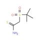 2-(tert-butylsulphonyl)ethanethioamide (CAS 175277-31-3) - chemical structure image
