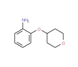 2-(Tetrahydro-2H-pyran-4-yloxy)aniline (CAS 898289-35-5) - chemical structure image