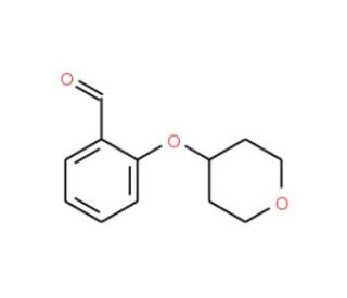 2-(Tetrahydro-2H-pyran-4-yloxy)benzaldehyde (CAS 898289-31-1) - chemical structure image