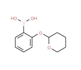 2-(Tetrahydropyran-2-yloxy)phenylboronic acid (CAS 502159-01-5) - chemical structure image