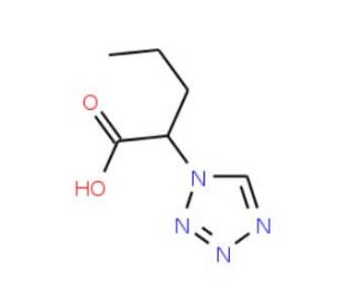 2-Tetrazol-1-yl-pentanoic acid - chemical structure image