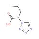 2-Tetrazol-1-yl-pentanoic acid - chemical structure image