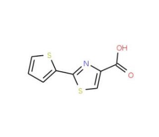 2-(Thien-2-yl)-1,3-thiazole-4-carboxylic acid (CAS 24044-07-3) - chemical structure image