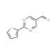 2-(Thien-2-yl)pyrimidine-5-carboxaldehyde (CAS 921939-12-0) - chemical structure image