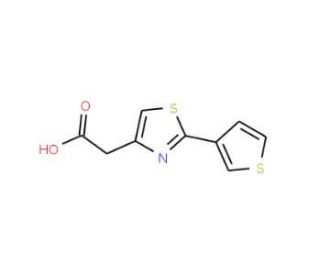 (2-thien-3-yl-1,3-thiazol-4-yl)acetic acid - chemical structure image